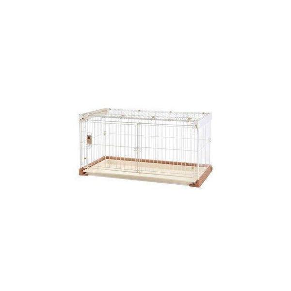 リッチェル ペットケージ 1200 小型犬用 リッチェル お掃除簡単ペットケージ 1200 ブラウン (D) : Pet館