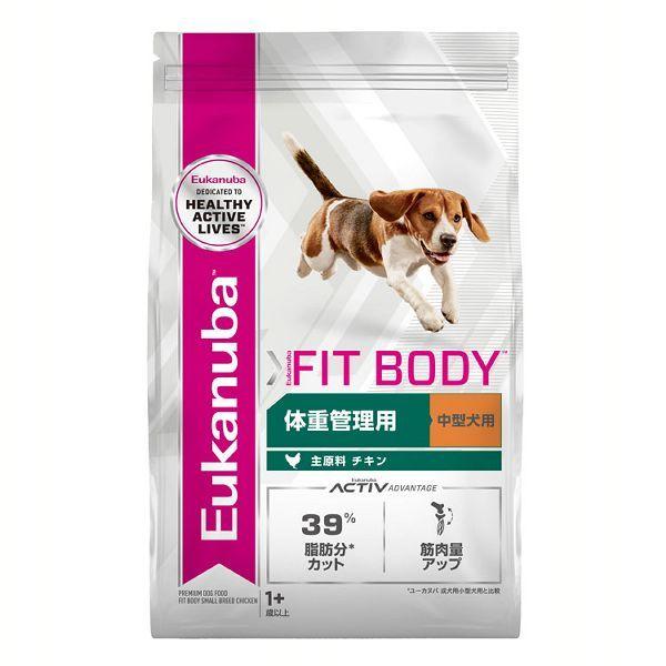 他サイト： 犬 フード ドッグフード ユーカヌバ ミディアム フィットボディ 体重管理用 1歳以上の中型犬用 7.5kg (D)の商品画像