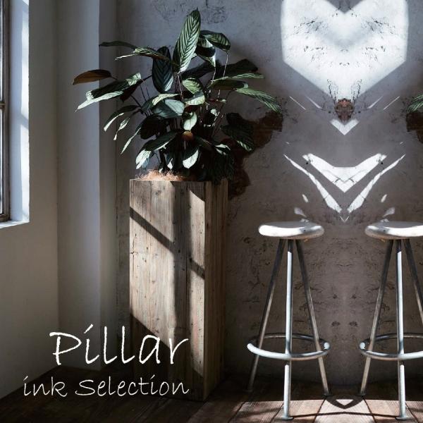 鉢 プランター 室内用 Pillar ウッドプランター ココファイバー付