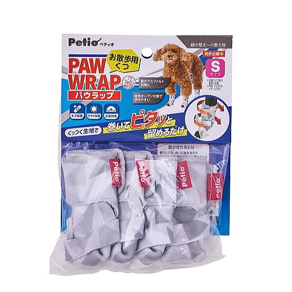 クーポン有) ペティオ 犬用くつ Let's walk お散歩用 パウラップ S 超小型犬 小型犬 4903588278846 AME