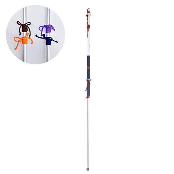 クーポン有) 鈴付き長杖 富士 錫杖 尺杖 長さ170cm 選べるカラー紐