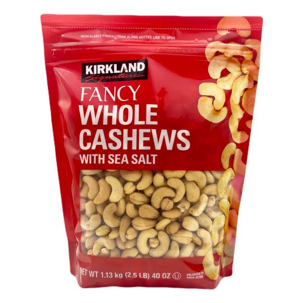 カークランド カシューナッツ 1.13kg 塩味 KIRKLAND 大容量 ホールナッツ スナック ナッツ コストコ 送料別