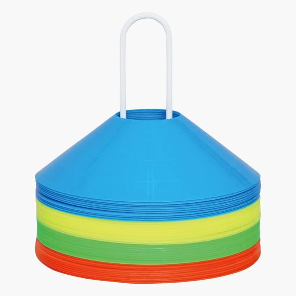 ●室内や屋外で色々な目印に利用できます。●踏んでも変形するだけで元に戻ります。【サイズ】径185×高さ55mm、穴径52mm【質量】1枚：30g【材質】ポリエチレン【付属品】スタンド、収納袋