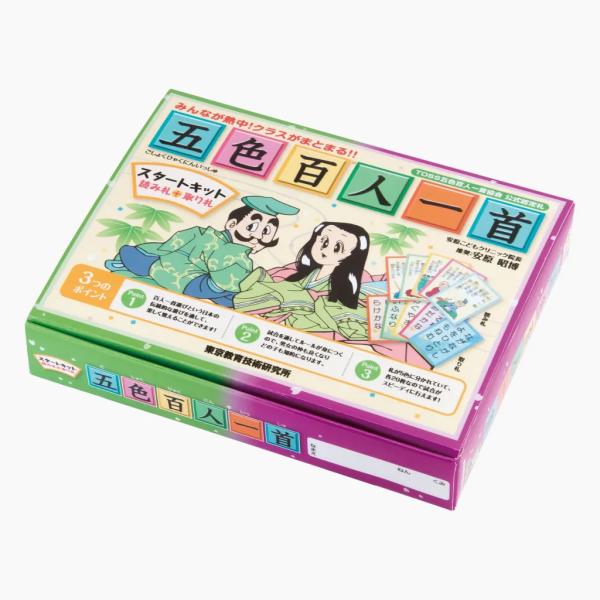 TOSSオリジナル教材>五色百人一首 スタートキット（読み札+取り札