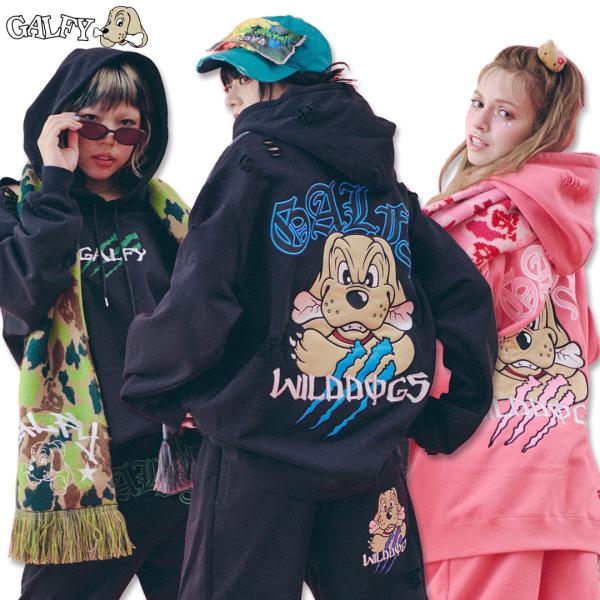 GALFY ガルフィー　パーカー　大型犬　XLサイズ　　犬柄　ワンチャン GALFY ガルフィー 二代目暴走犬パーカー パーカー L 中型犬 XL