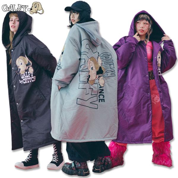 galfy ガルフィー ロングコート ブラック GALFY ガルフィー 立ちんぼテレクラコート 143044 ベンチコート