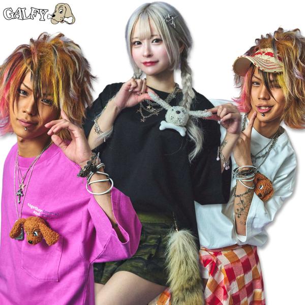 ガルフィー GALFY ずっと一緒だよ Tee 半袖 Tシャツ 152095 WHITE BLACK LAVENDER 25SS