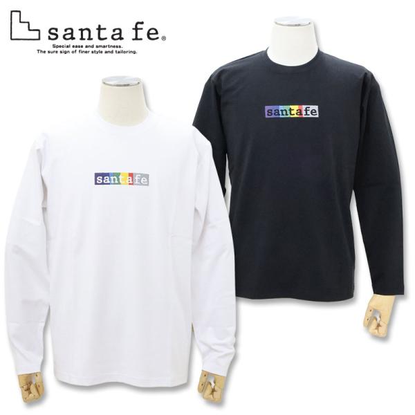 サンタフェ ロゴ 刺しゅう 長袖 Tシャツ 240-82401 48 50 L LL santafe
