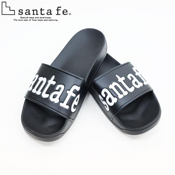 サンタフェ SANTAFE ロゴ デザイン シャワー サンダル 269-05407 BLACK