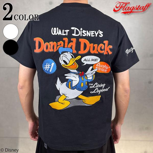 Flagstaff × Disney コレクション DONALD DUCK TEE 462520 フラッグスタッフ ディズニー ドナルド MICKEY MOUSE ミッキー 26SS