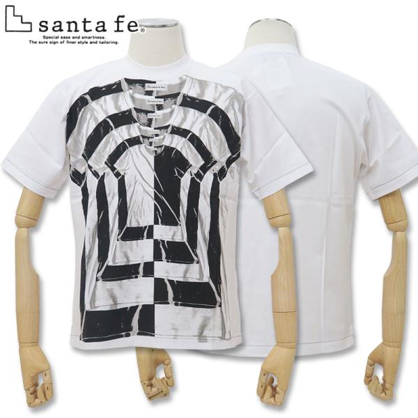 サンタフェ 半袖Tシャツ 93121-019-48 Lサイズ santafe ホワイト 019