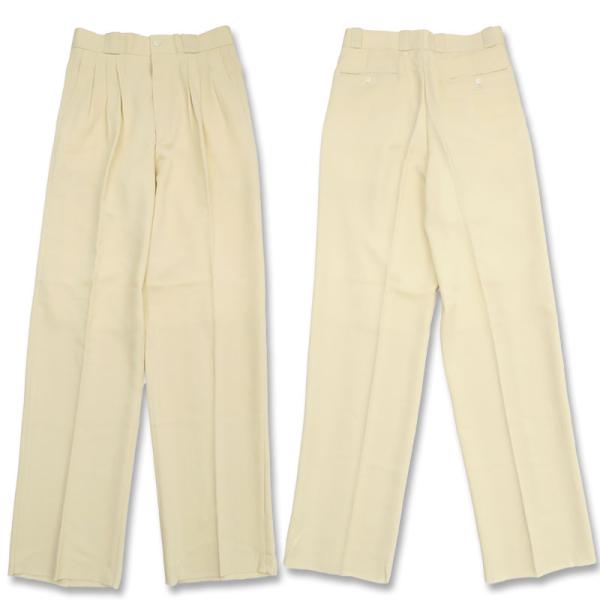 ★新品/定価6.6万★ 1PIU1UGUALE3 シャギーパンツ 3 ベージュ ZIGUE-MEN ジギー メンズ 3タックパンツ 9763 80cm イエロー ベージュ