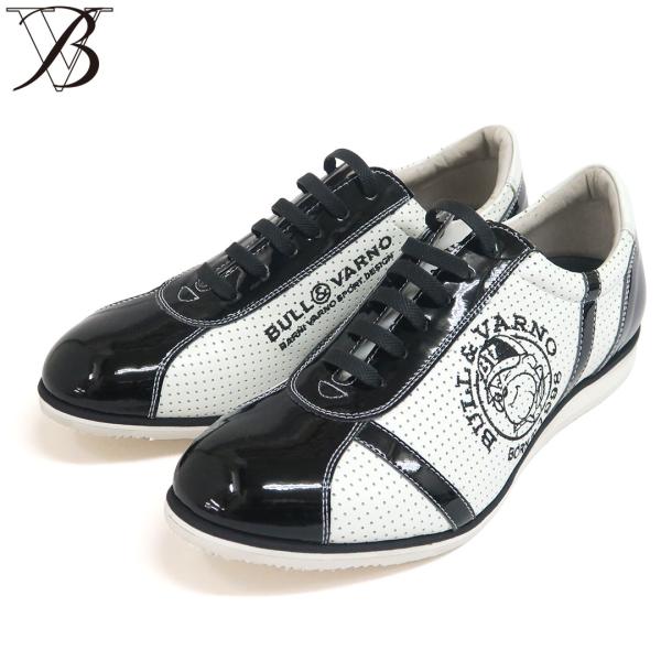 ＼大決算SALE 7/31まで40％OFF／バーニヴァーノ BULL スニーカー M L LL サイズ BARNI VARNO BSS-OKS5285 ホワイト 靴 シューズ スリッポン 25SS