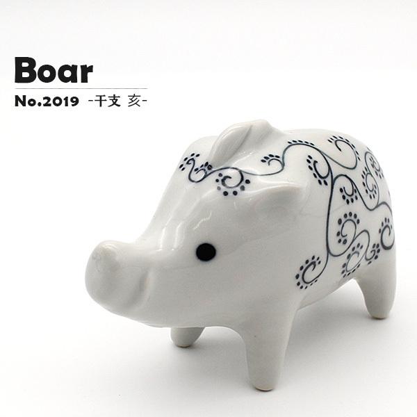 干支 かわいい 亥 砥部焼 おしゃれ いのししの置物 猪 小物 縁起物 窯元 和将窯 Washo 19 19 リビング雑貨 Wapal 通販 Yahoo ショッピング