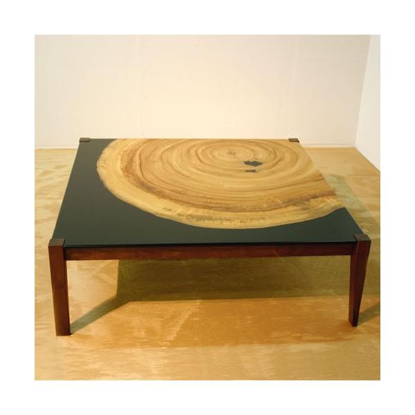 【引き取り限定】馬 鷲 彫刻絵 天然木テーブル 座卓 ローテーブル waplus-shop_kusu-centertable