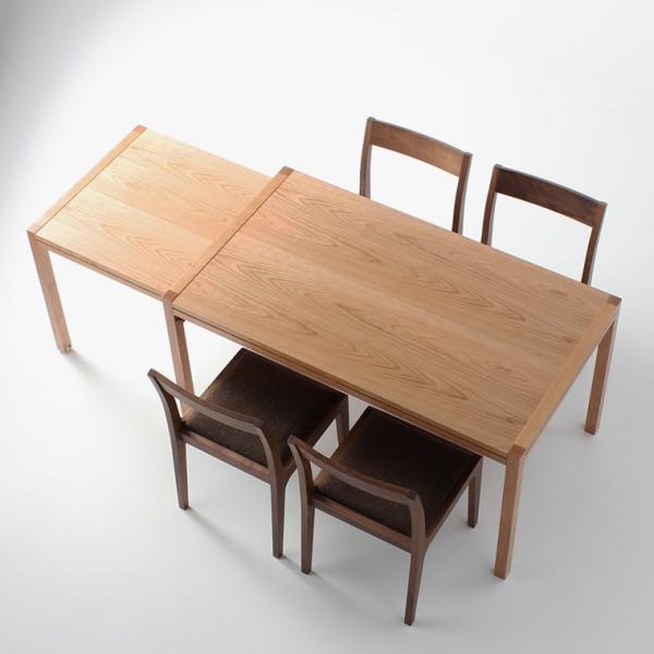 伸長式ダイニングテーブル スクロール