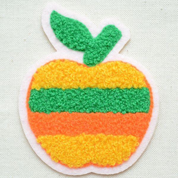 もこもこワッペン Apple アップル りんご 果物 フルーツ Apple ワッペン 雑貨通販ワッペンストア 通販 Yahoo ショッピング