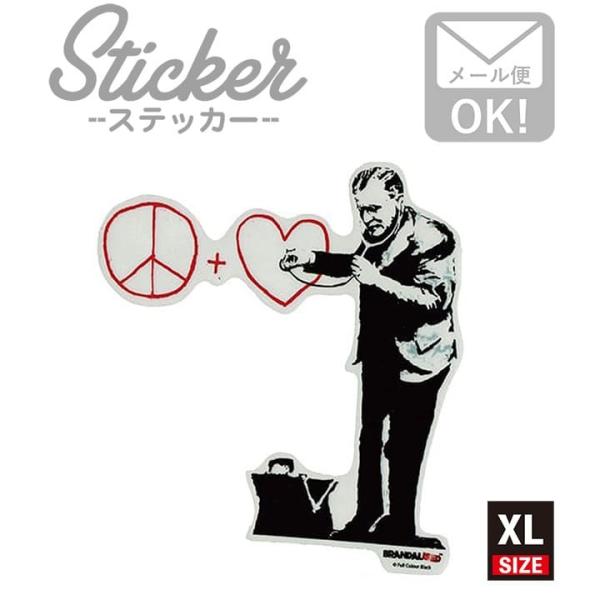 ステッカー バンクシー おしゃれ 車 かっこいい ブランド スマホ SF 