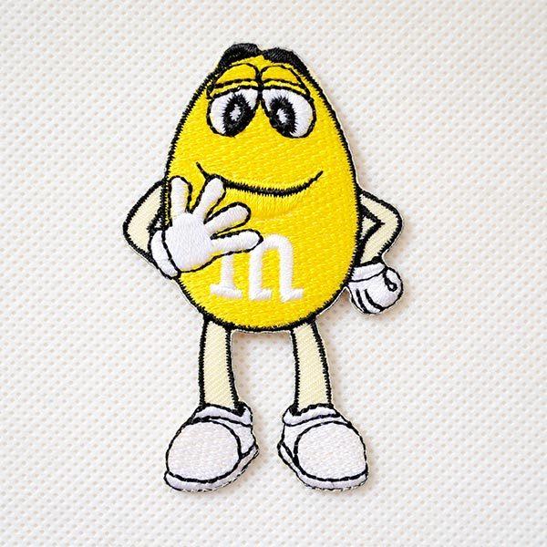 エムズ ワッペン アイロン おしゃれ 刺繍 M&M's エムアンドエム