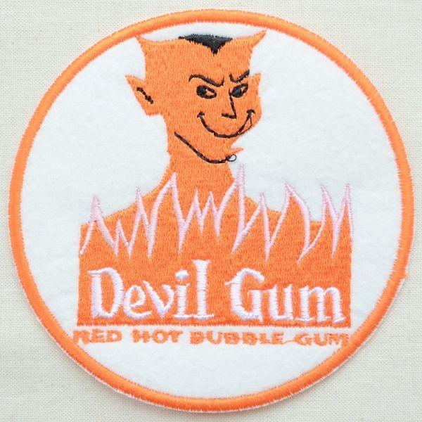 ワッペン アイロン おしゃれ 刺繍 ロゴワッペン Devil Gum デビルガム 