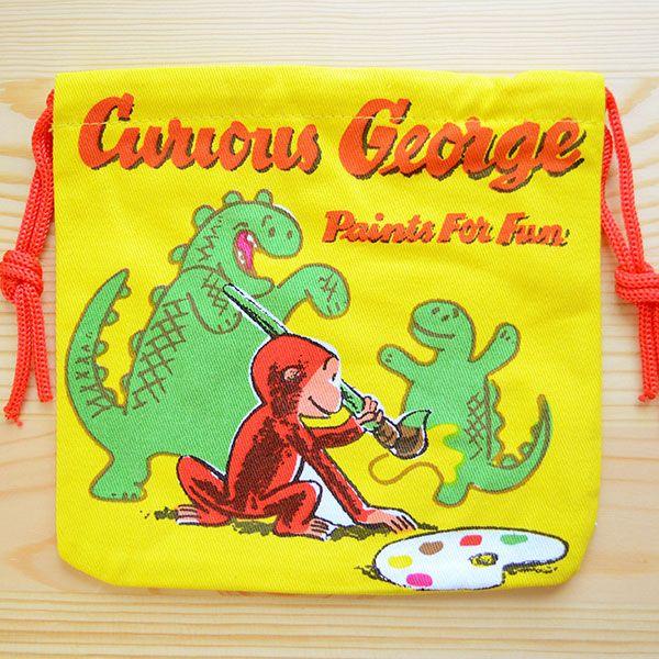 アメリカンキャラ巾着袋 S おさるのジョージ Curious George Ljk S030 Ljk S030 ワッペン 雑貨通販ワッペンストア 通販 Yahoo ショッピング