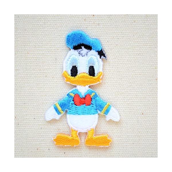 1970年代頃【レア品】未開封 米国ディズニーランド/ドナルドダック刺繍ワッペン Disney - キャラクター 刺繍 ワッペン ディズニー ドナルド