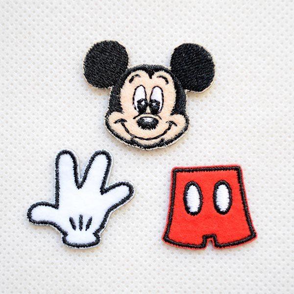 ディズニー Disney ミッキーマウス 刺繍 ワッペン レトロ ビンテージ ⑤ d01y5806_raku.jpg