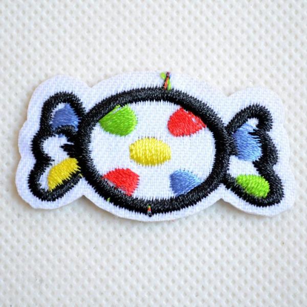 ワッペン アイロン おしゃれ 刺繍 キャンディー ミニ 名前