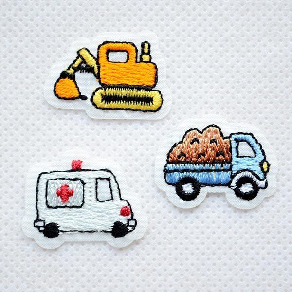 ワッペン 働く車シリーズ1 3枚組 名前 作り方 Rg350 Rg350 ワッペン 雑貨通販ワッペンストア 通販 Yahoo ショッピング