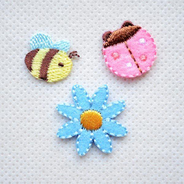 ワッペン みつばち てんとう虫 花 3枚組 名前 作り方 Rg350 Rg350 ワッペン 雑貨通販ワッペンストア 通販 Yahoo ショッピング