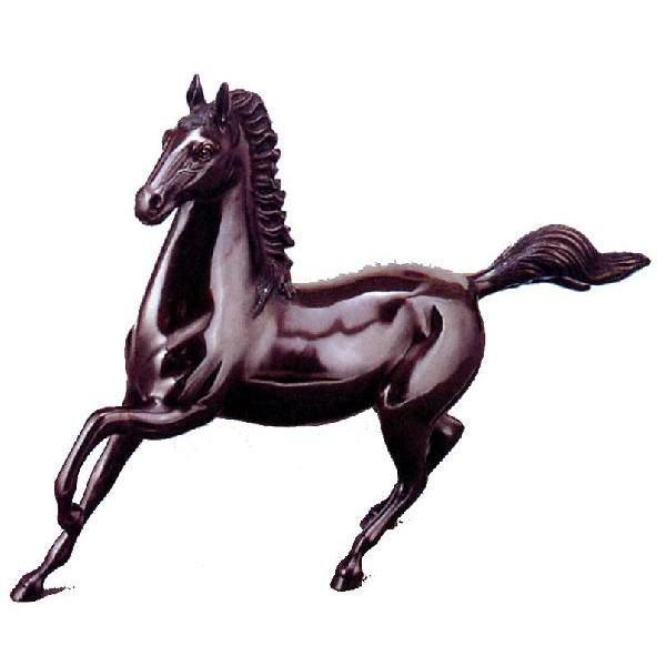 尺0 勇馬｜昇作 青銅(ブロンズ）製 紙箱入【高岡銅器 置物