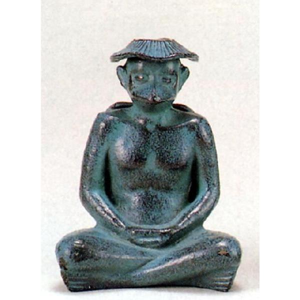 河童(カッパ) の置物 「1点物」大日如来 陶器