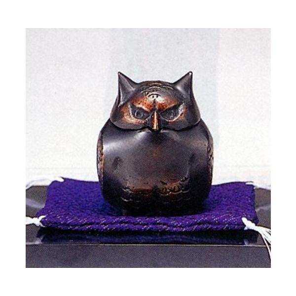 香炉 ｜香立て｜ミニ香炉 福籠(ふくろう)｜瑞峰作 青銅(ブロンズ