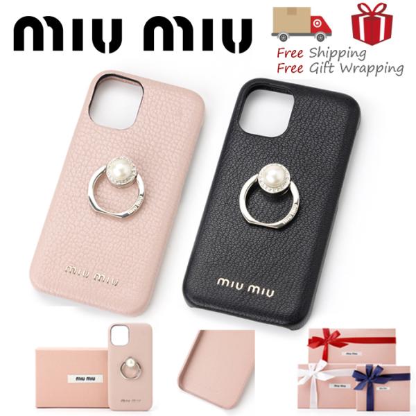 MIUMIU ミュウミュウ iPhoneケース iPhone12 Mini用ケース 新品