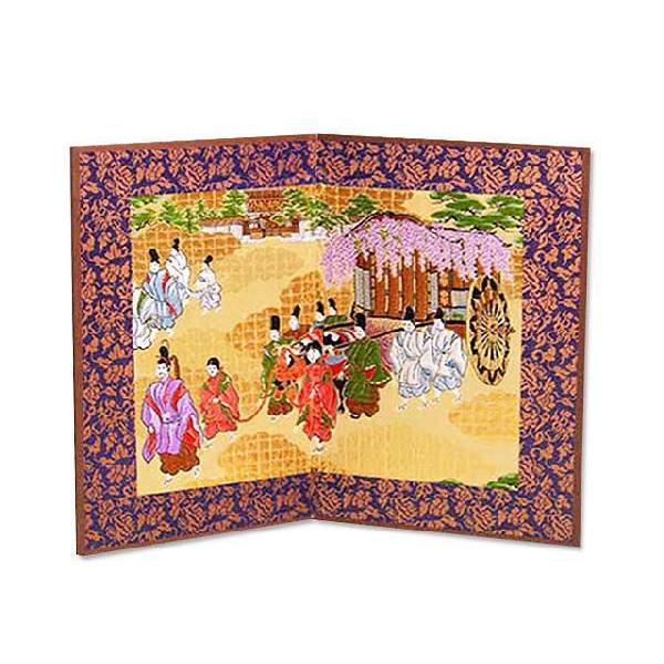 西陣金襴屏風 京錦織 新葵 英語解説書付 Rj 091 京都和彩工房 通販 Yahoo ショッピング