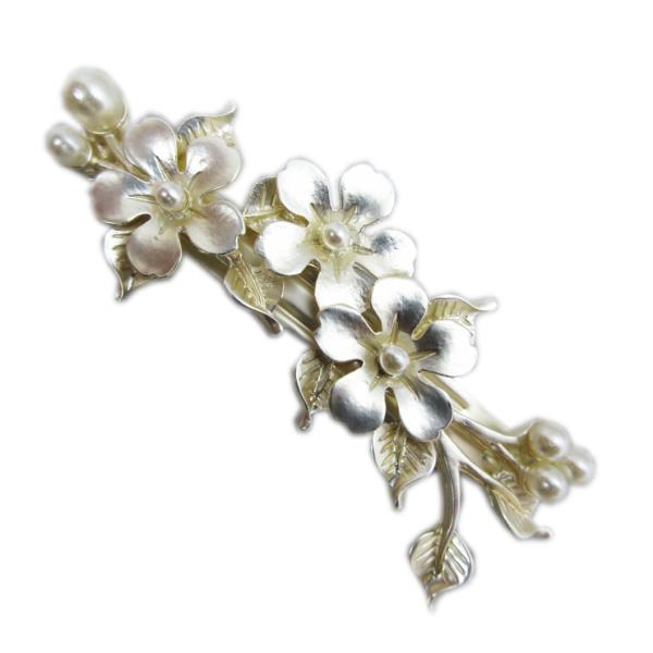 1800円本物花グラデーションバレッタ＊.結婚式 成人式 クリスマスパーティ 1800円本物花グラデーションバレッタ＊.結婚式 成人式