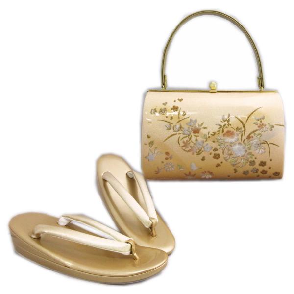 【訳有り 難あり】 草履バッグセット 金彩入り薄金金地古典花籠 フリー 24ｃｍ 日本製 振袖 成人式 卒業式 袴 留袖 結婚式 訪問着 着物 訳有り 難あり】 草履バッグセット 金彩入り薄金金地古典花籠 フリー
