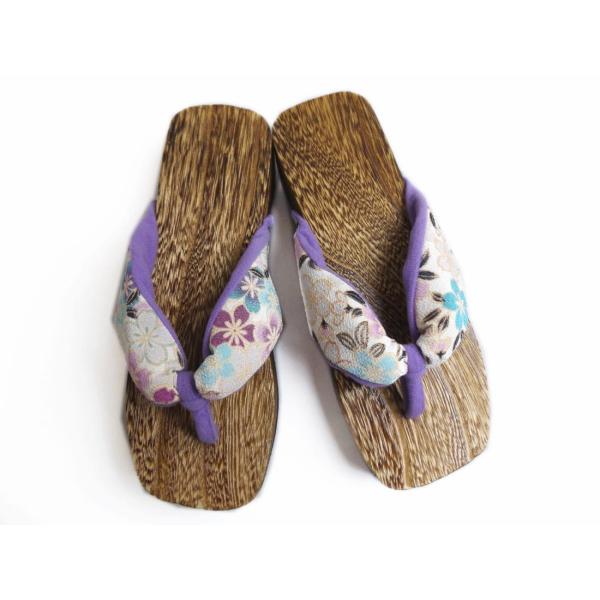 下駄 サンダル 女性用 浴衣 大きいサイズ ｌｌ 焼桐茶台 白色地桜さくら Buyee Buyee 日本の通販商品 オークションの代理入札 代理購入