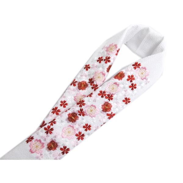 半衿半襟刺繍振袖成人式卒業袴着物白色地赤ピンク桜小桜 Buyee Buyee 提供一站式最全面最專業現地yahoo Japan拍賣代bid代拍代購服務