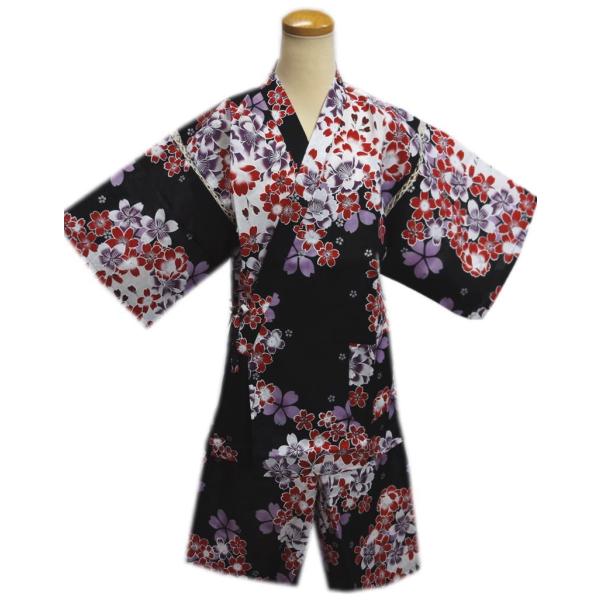 甚平じんべい女性用レディース黒色地赤紫桜フリー Buyee Buyee 提供一站式最全面最專業現地yahoo Japan拍賣代bid代拍代購服務bot Online