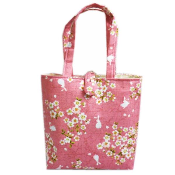 バッグ ミニ 手提げ 和柄 桜うさぎピンク 日本製 女性用 キッズ Sumb 1 最新和服 和雑貨 和さくら庵 通販 Yahoo ショッピング