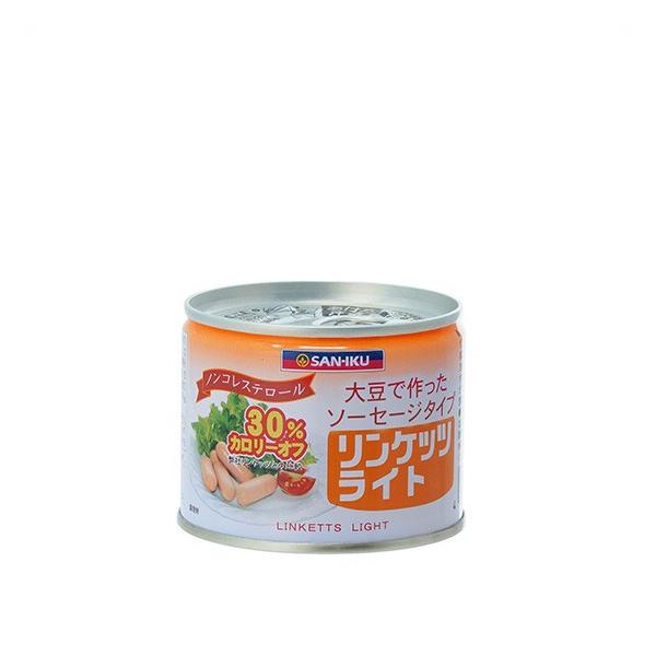 「リンケッツライト」は、大豆たん白を主原料にこんにゃく粉等を加え、ウインナーソーセージ風に加工したヘルシーな食品です。菜食の方、肉食制限のある方、美容に関心のある方、健康を心がけている方々にもおすすめできる植物性たんばく食品です。お肉をまっ...