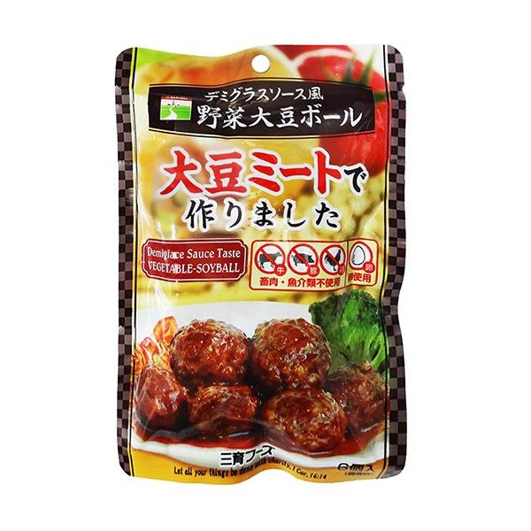 ◇ノンコレステロール◇本品は畜肉、魚肉、動物性油脂、肉エキス、肉フレーバーは使用していません。畑のお肉といわれる大豆にキャベツとたまねぎを加えて作った野菜大豆ボールに、野菜を煮込んだデミグラス風ソースを加えて仕上げました。ノンコレステロール...