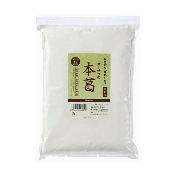 ◇本葛粉ならではの、滑らかな舌触り◇葛湯や葛練り、ごま豆腐、とろみ付けなどに【内容量】 : 500g【原材料】 : 本葛粉（宮崎・鹿児島産）【販売者】 : オーサワジャパン【開封前賞味期限】 : 常温で2年