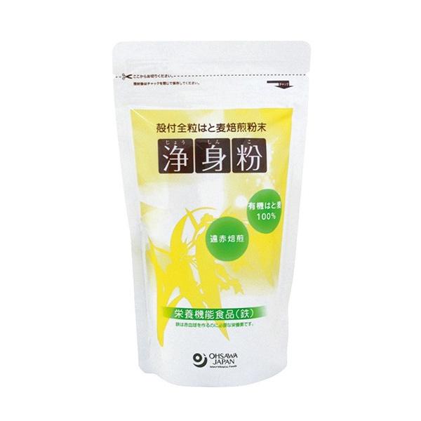 ◇栄養機能食品（鉄）［ 鉄は赤血球を作るのに必要な栄養素です。］◇外殻・外皮・胚芽等を含んだ全粒はと麦を、遠赤外線で焙煎し粉末にした◇鉄分含有量　2.4mg /10g◇1日10gを目安にはと麦を丸ごと焙煎し粉末にした浄身粉は、鉄分や食物繊維...