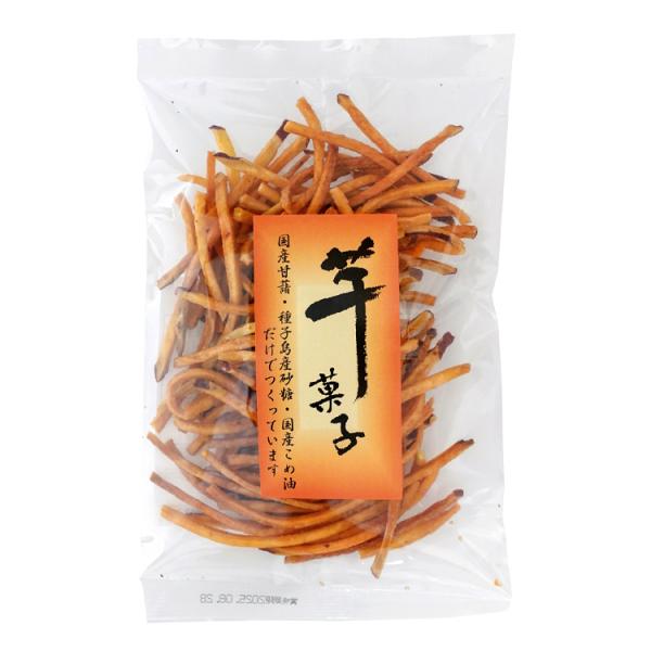 ◇種子島産さとうきびを原料とした粗糖使用◇千切りタイプ国産甘藷・種子島産砂糖・国産こめ油だけでつくっています。【内容量】 : 78g【原材料】 : さつまいも(国産)、粗糖、米油【販売者】 : ヨコノ食品株式会社【開封前賞味期限】 : 常温...