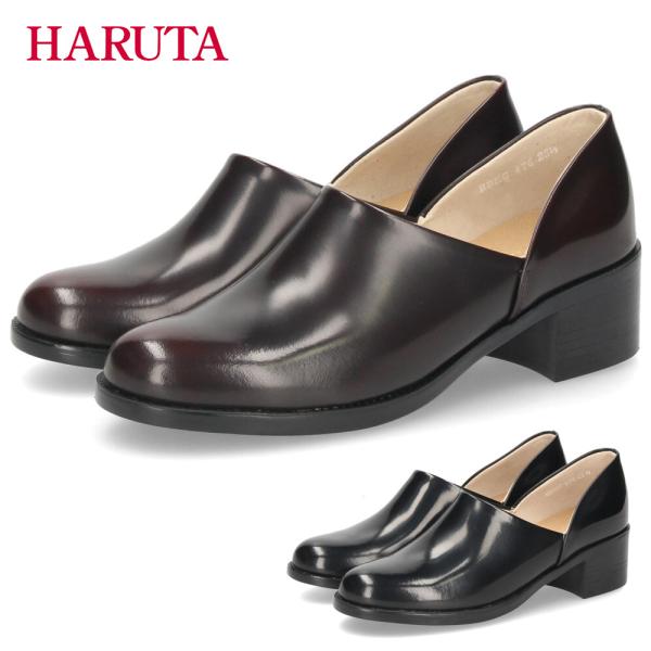 ハルタ スポックシューズ 25cm ヒールあり 476 HARUTA（ハルタ） ヒールアップスポックシューズ レディース HARUTA