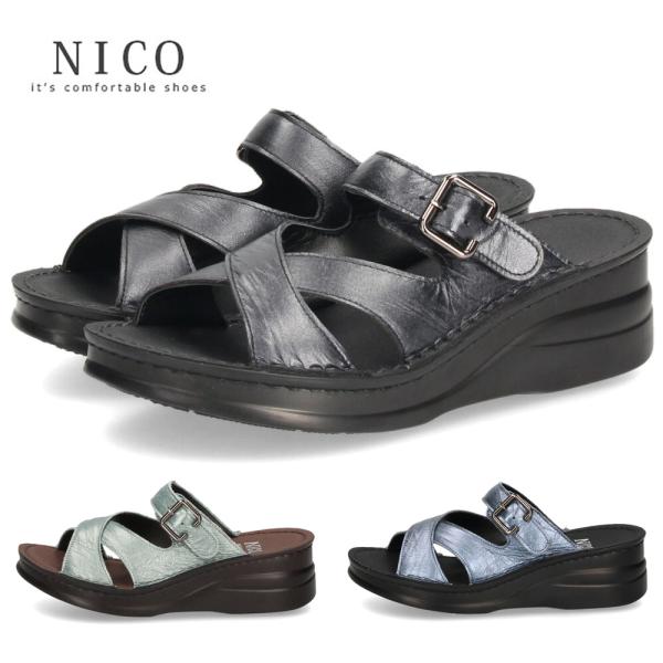 ニコ（NICO） サンダル レディース つっかけ 疲れない 歩きやすい