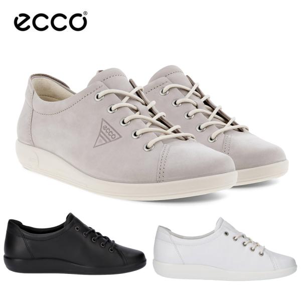 エコー ecco スニーカー レディース ソフト 2.0 レザー レースアップ