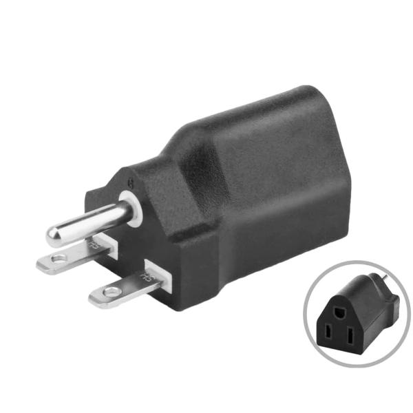 仕様　色:ブラック　サイズ：25mm×30mm×70mm重さ:56g　定格容量：15A・100V/200V（3600Wまで）